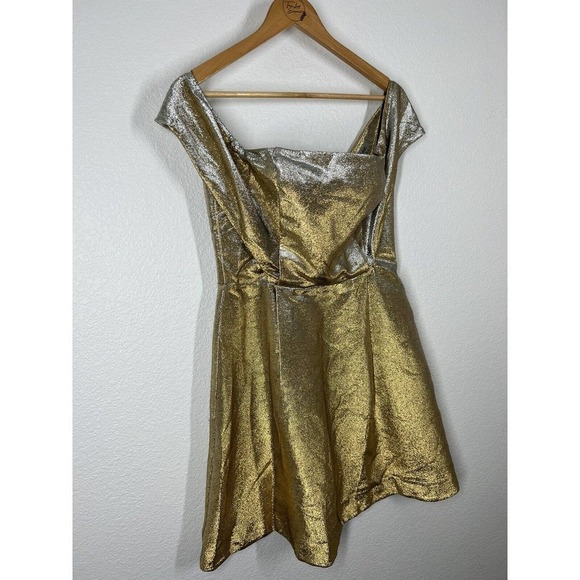 Sandro Palacio Metallic Mini Dress - Picture 3 of 9